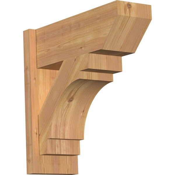 Ekena Millwork Merced Slat Smooth Outlooker, Western Red Cedar, 7 1/2"W x 20"D x 20"H OUT08X20X20MRC06SWR - main